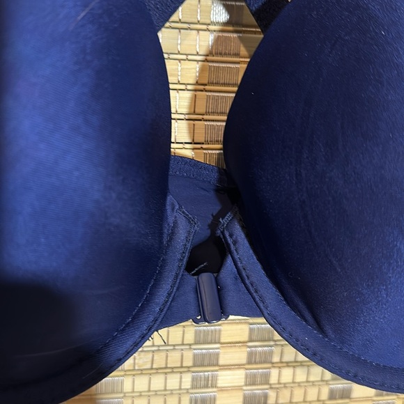 Victoria's Secret Lined Perfect Coverage Front Close Racerback Blue Bra 32DD - Picture 5 of 15